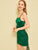 Drawstring Side Satin Bodycon Slip Dress