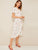 Floral Print Ruffle Hem Wrap Knotted Dress