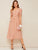Puff Sleeve Pocket Patched Button Up Dress