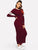 Striped Detail Rib-knit Bodycon Dress