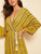Print Plunging Neck Tie Front Maxi Dress