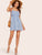 Shirred Bodice Button Through Striped Dress