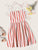 Self Tie Shoulder Fit & Flare Dress