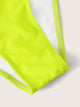 Neon Lime Twist Underwired Top With Tie Side Bikini