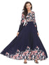 Flower Print Flare Maxi Dress