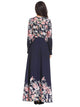 Flower Print Flare Maxi Dress