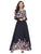 Flower Print Flare Maxi Dress
