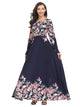 Flower Print Flare Maxi Dress