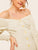 Button Front Shirred Bardot Dress