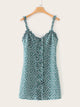 Button Front Ditsy Floral Cami Dress