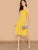 Solid Zip Back Fit & Flare Dress