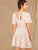 Floral Print Shirred Tie Back Dress