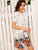 Floral Print Trapeze Dress