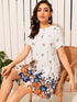 Floral Print Trapeze Dress