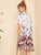 Floral Print Trapeze Dress
