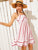 Ruffle Hem Striped Cami Dress