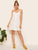 Sunflower Print Button Front Cami Dress
