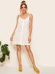 Sunflower Print Button Front Cami Dress