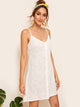 Sunflower Print Button Front Cami Dress