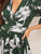 Empire Waist Button Detail Flounce Sleeve Floral Dress