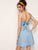 Knot Back Denim Skater Cami Dress