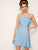 Knot Back Denim Skater Cami Dress
