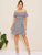 Plaid Print Ruffle Hem Dress