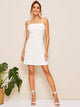 Ruffle Trim Solid Cami Dress