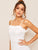 Ruffle Trim Solid Cami Dress