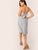 Twist Front Peekaboo Pocket Side Cami Dress