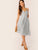 Twist Front Peekaboo Pocket Side Cami Dress