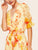 Surplice Wrap Botanical Print Belted Dress