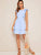 Knot Backless Layered Ruffle Trim Dress