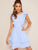 Knot Backless Layered Ruffle Trim Dress