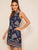 Aztec Print Keyhole Back Dress