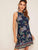 Aztec Print Keyhole Back Dress