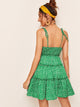 Ditsy Floral Layered Frilled Trim Sundress