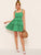 Ditsy Floral Layered Frilled Trim Sundress
