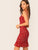 Frill Trim Pep Hem Shirred Ditsy Floral Sundress