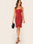 Frill Trim Pep Hem Shirred Ditsy Floral Sundress