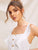 Ruffle Trim Button Front Fit & Flare Dress