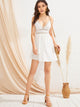 Lace Insert Cami Dress With Wrap Skirt