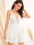 Lace Insert Cami Dress With Wrap Skirt