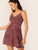 Dalmatian Print Twist Peekaboo Cami Dress