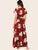 Large Floral Wrap Maxi Dress