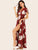 Large Floral Wrap Maxi Dress