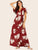 Large Floral Wrap Maxi Dress