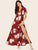 Large Floral Wrap Maxi Dress