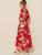 Floral Print Belted Dress