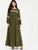Floral Appliques Bishop Sleeve Maxi Dress